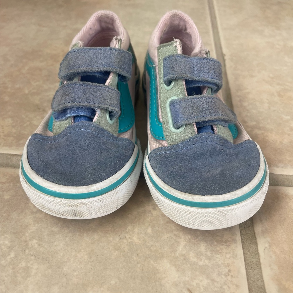 Vans Kids Suede & Canvas Sneakers in Blue and Teal